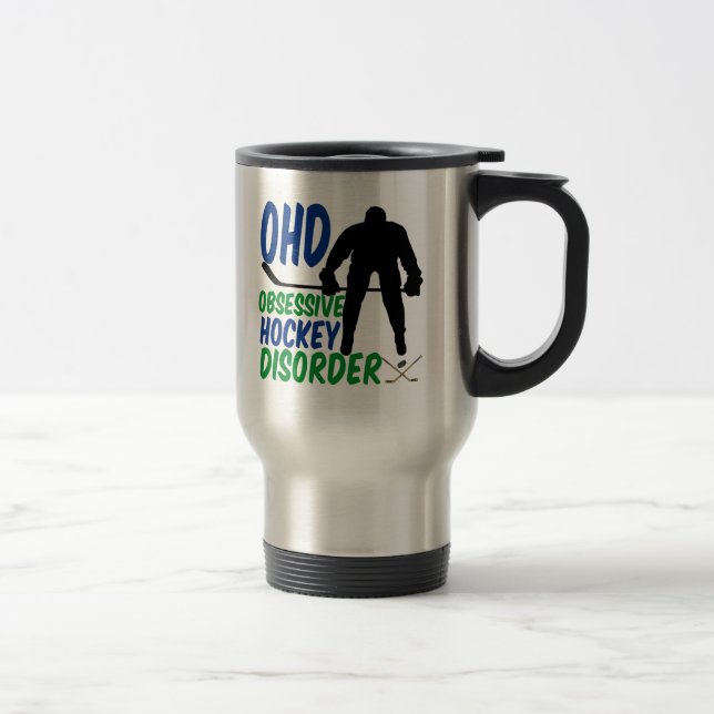 Caneca Térmica Engraçado Hockey (Direita)