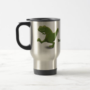 Caneca Térmica Engraçado humor de desenho animado de T rex dinoss