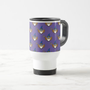 Caneca Térmica Engraçado Merlin, o Cartoon da Coruja Mágica