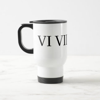 Caneca Térmica engraçado numeral romano 67