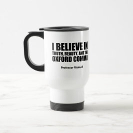 Caneca Térmica Engraçado Oxford Comma Grammar Humor Custom Teache
