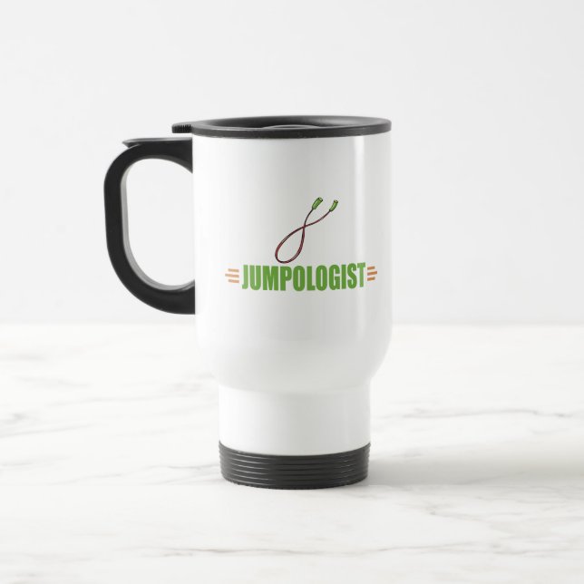 Caneca Térmica Engraçado Salto de Roping (Esquerda)