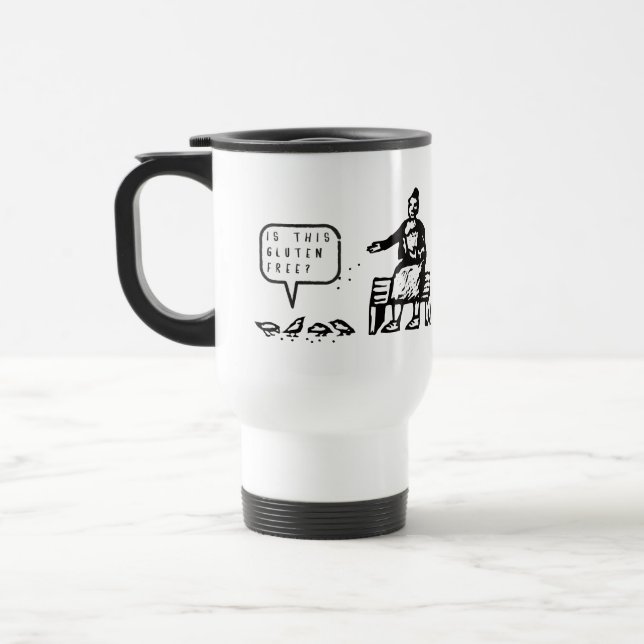 Caneca Térmica Engraçados são estes desenhos animados sem glúten (Esquerda)