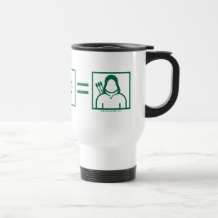 Caneca Térmica Equação verde da seta da seta  