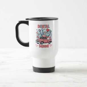 Caneca Térmica Equipe de Dente Fofo da Equipe Odontológica do Dia