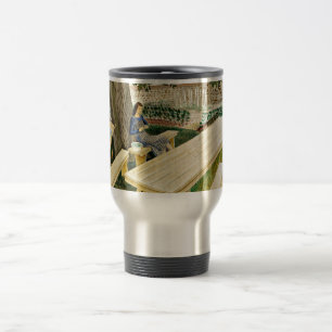 Caneca Térmica Eric Ravilious, Duas Mulheres no Jardim,