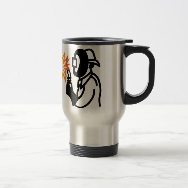 Caneca Térmica Esboço do soldador (Direita)