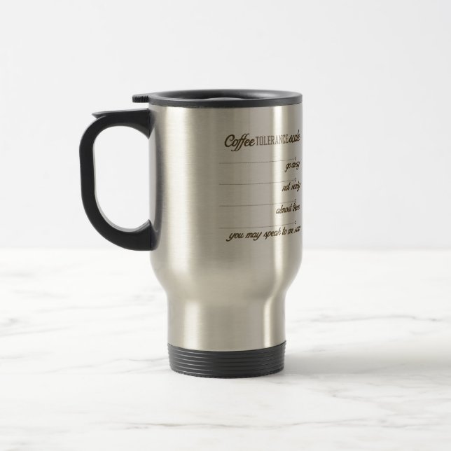 Caneca Térmica Escala da tolerância do café (Esquerda)