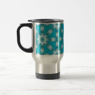 Caneca Térmica Escolha qualquer padrão de estrela repetida a cor