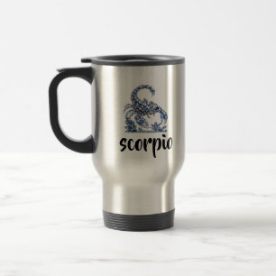 Caneca Térmica Escorpião Cristal Prateado Coleção Luxo ✨