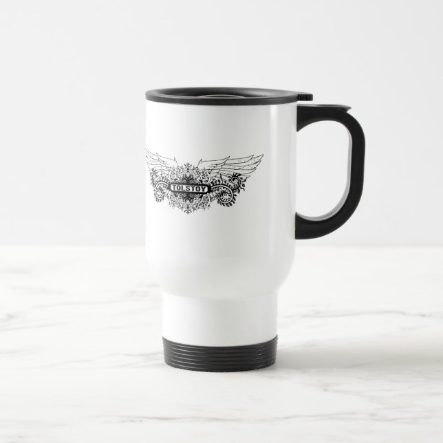 Caneca Térmica Escritor/escritor de Leo do ~ de Tolstoy (Direita)