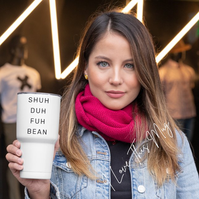 Caneca Térmica Escritório Humor: Engraçado Dizer Víblias Modernas (Criador carregado)