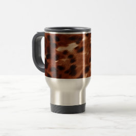 Caneca Térmica Escuro Ocidental, Branco, Cowhow