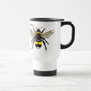 Caneca Térmica Esfregando café! Bumble BEE - Conservação - Ecolog