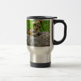 Caneca Térmica Esfregões e flores silvestres