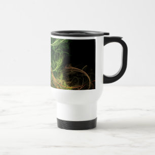 Caneca Térmica Espaço de Flores de Arte Abstrata
