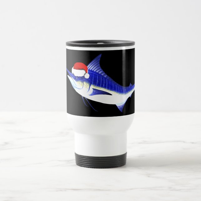 Caneca Térmica Espadim azul Papai Noel (Centro)