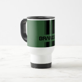 Caneca Térmica Espelhos de Esportes de Corrida Automática Preta V
