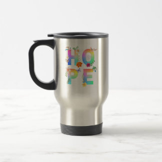 Caneca Térmica Esperança de inspiração motivacional artística pos