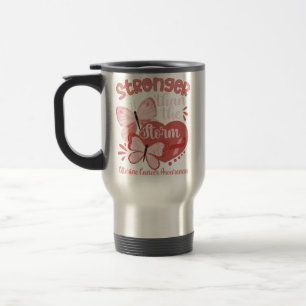 Caneca Térmica Espessura do Cancer Uterino da Fita de Pêssego da 