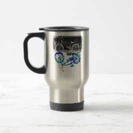 Caneca Térmica Esporte de Bicicleta BMX Reflexão Colorida