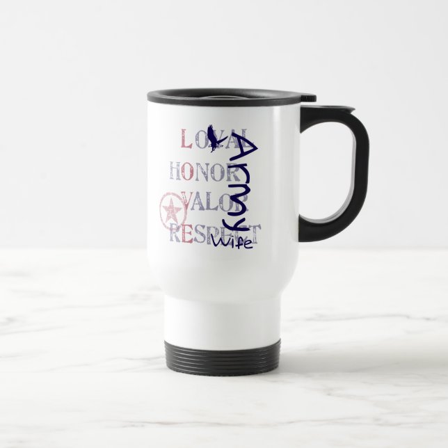 Caneca Térmica Esposa do exército - Eagle (Direita)