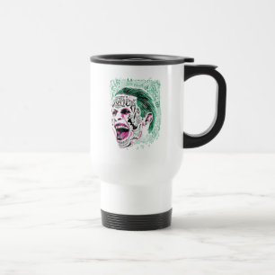 Caneca Térmica Esquadrão Suicida   Desenho Da Cabeça De Joker R