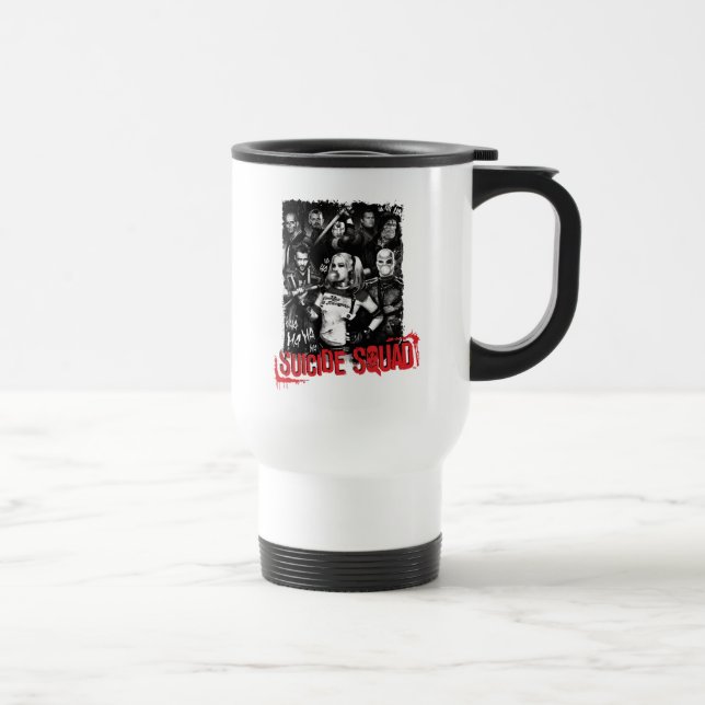 Caneca Térmica Esquadrão Suicida | Foto do grupo Grunge (Direita)