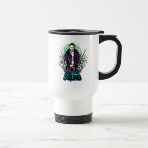 Caneca Térmica Esquadrão Suicida   Gráfico do Joker Retro Rock