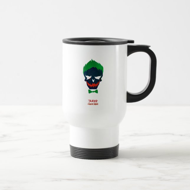 Caneca Térmica Esquadrão Suicida | Ícone Cabeça de Joker (Direita)
