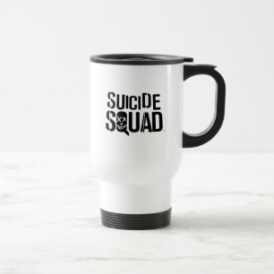 Caneca Térmica Esquadrão Suicida   Logotipo branco