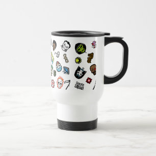 Caneca Térmica Esquadrão Suicida   Padrão Emoji Esquadrão Suicida