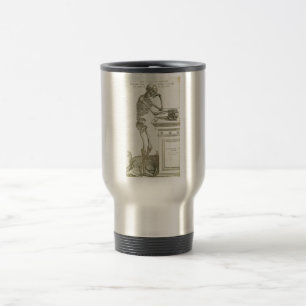 Caneca Térmica Esqueleto de Andreas Vesalius da anatomia do