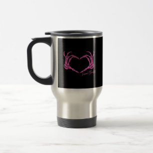 Caneca Térmica Esqueleto Sem Coração Mãos Clássicas