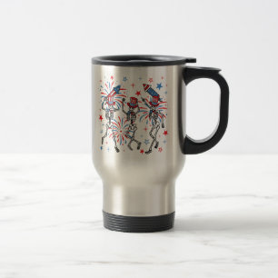 Caneca Térmica Esqueletos Dançantes Do Dia 4 De Julho