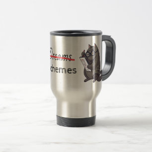 Caneca Térmica Esquemas de Gatos Bonitos Engraçados