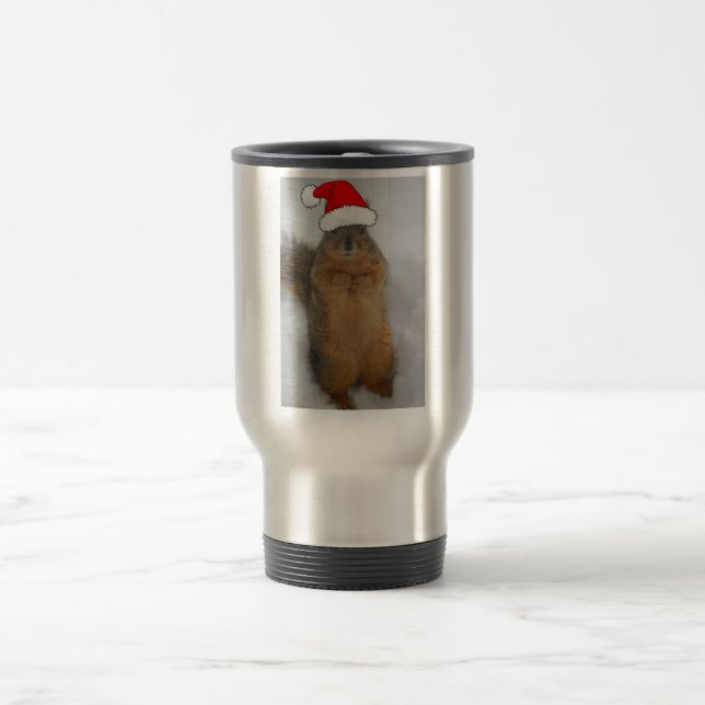 Caneca Térmica Esquilo de Natal (Centro)