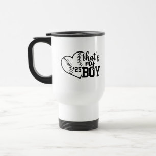 Caneca Térmica Esse É Meu Garoto Costumado Baseball Mãe Softball