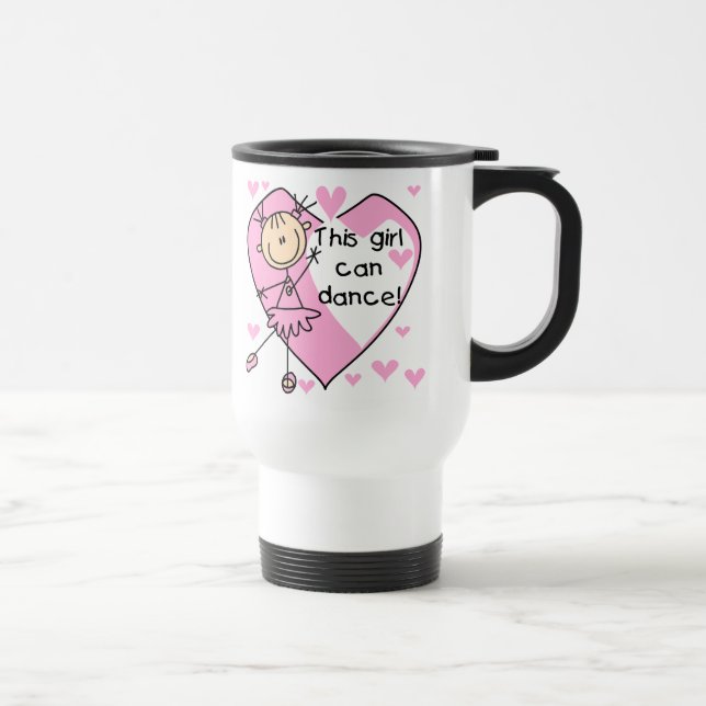 Caneca Térmica Esta menina pode dançar t-shirt e presentes (Direita)