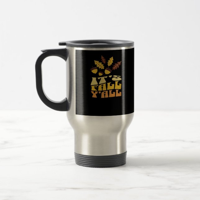 Caneca Térmica Está no outono... Todos saem do clássico. (Esquerda)