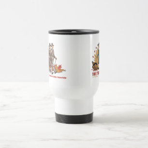 Caneca Térmica Estabilidade de Ação de Graças Vintage - Seja grat