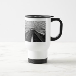 Caneca Térmica Estação de Washington olhando para os trilhos