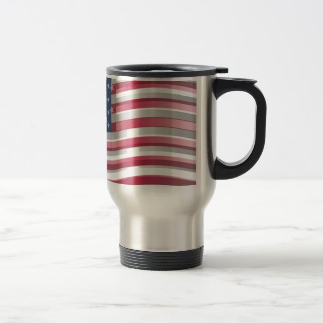 Caneca Térmica Estados Unidos da América: Stripes e estrelas em D (Direita)
