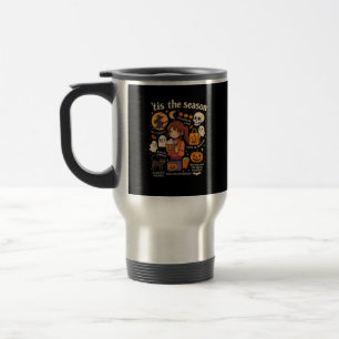 Caneca Térmica Este É O Design De Queda Dos Ícones Do Animo De Ha