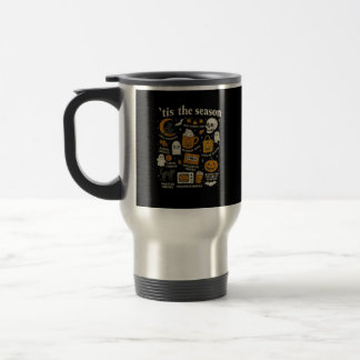Caneca Térmica Este É O Design De Queda Dos Ícones Do Halloween