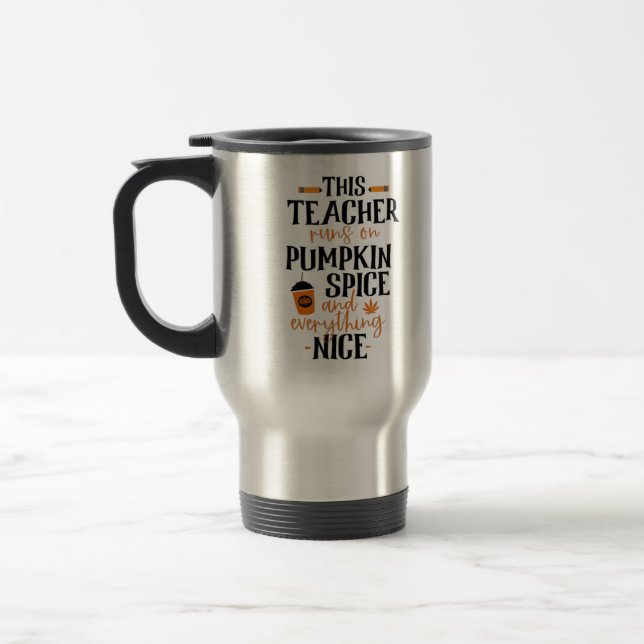 Caneca Térmica Este Professor Funciona Com Especiarias De Pumpkin (Esquerda)