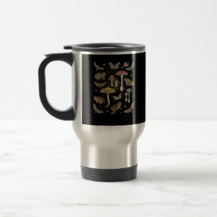 Caneca Térmica Estética Cottagecore Cogumelo Sapo Borboleta Gobl