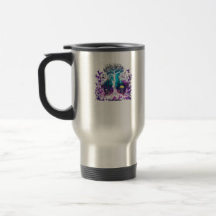 Caneca Térmica Estética Fey Gótica Emo Goblincore Floresta Gráfic