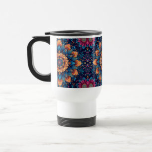Caneca Térmica Estilo de Arte Digital Flor de Mandala-23907.