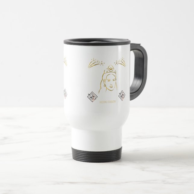 Caneca Térmica estilo de cerimônia de casamento (Frente Esquerda)